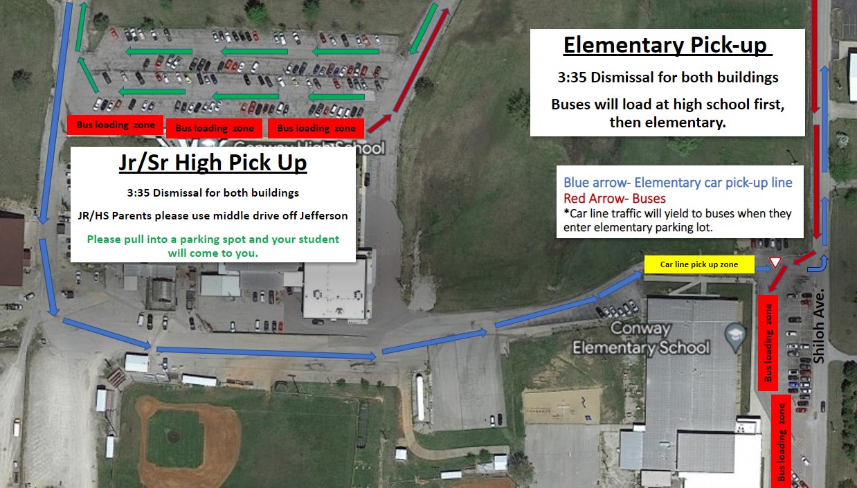 Image of Pick up procedure for elementary and High school